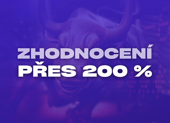 Zhodnocení přes 200 % za dva dny + propad na trhu v posledních týdnech